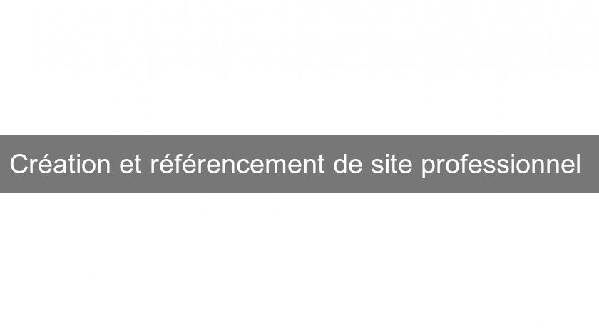 Création et référencement de site professionnel Création et référencement de site professionnel