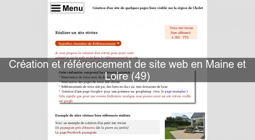 Création et référencement de site web en Maine et Loire (49)