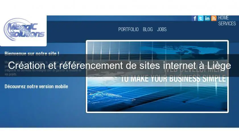 Création et référencement de sites internet à Liège