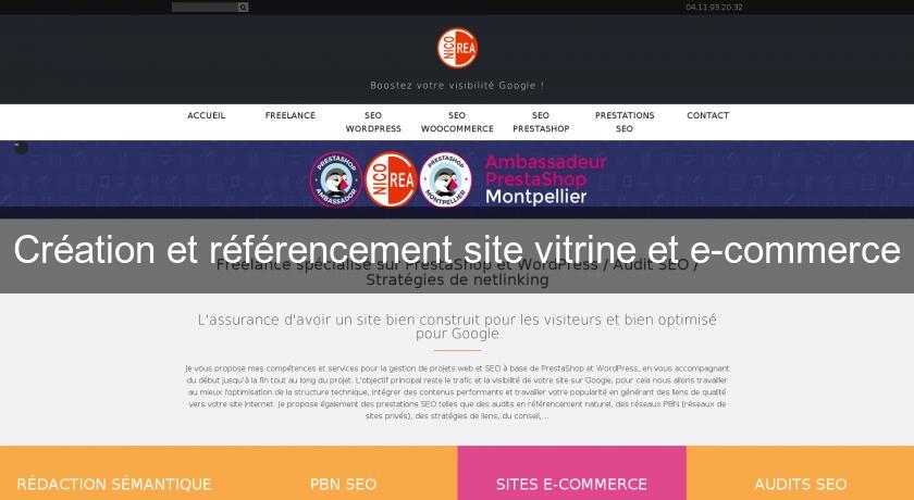 Création et référencement site vitrine et e-commerce Création et référencement site vitrine et e-commerce