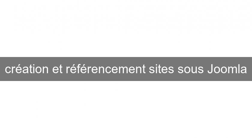 création et référencement sites sous Joomla