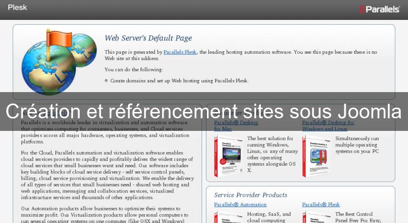 Création et référencement sites sous Joomla