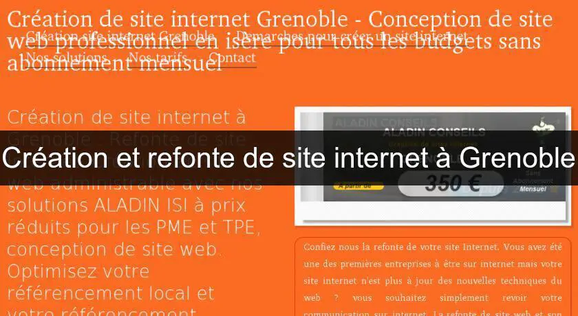 Création et refonte de site internet à Grenoble