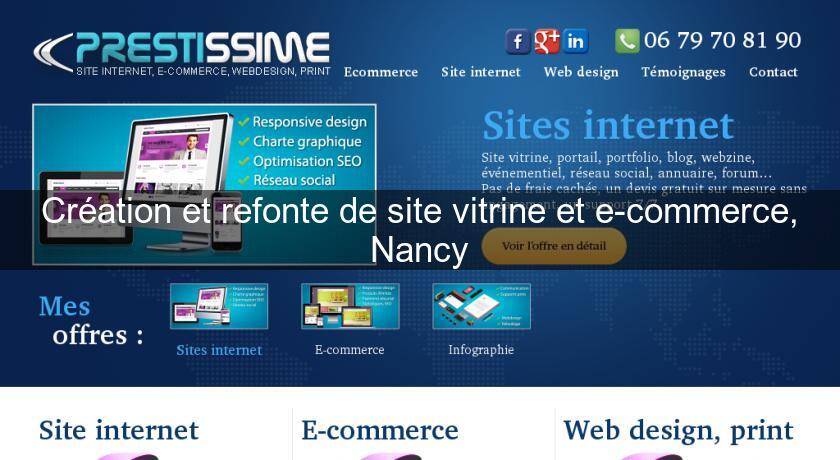 Création et refonte de site vitrine et e-commerce, Nancy Création et refonte de site vitrine et e-commerce, Nancy