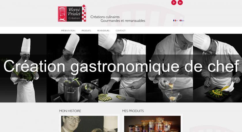 Création gastronomique de chef Création gastronomique de chef