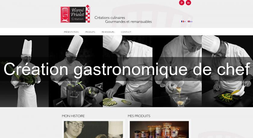 Création gastronomique de chef