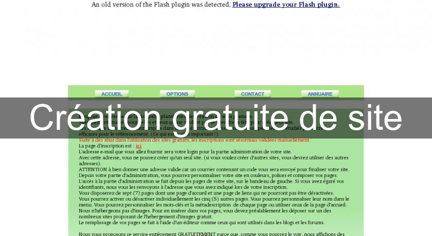 Création gratuite de site Création gratuite de site