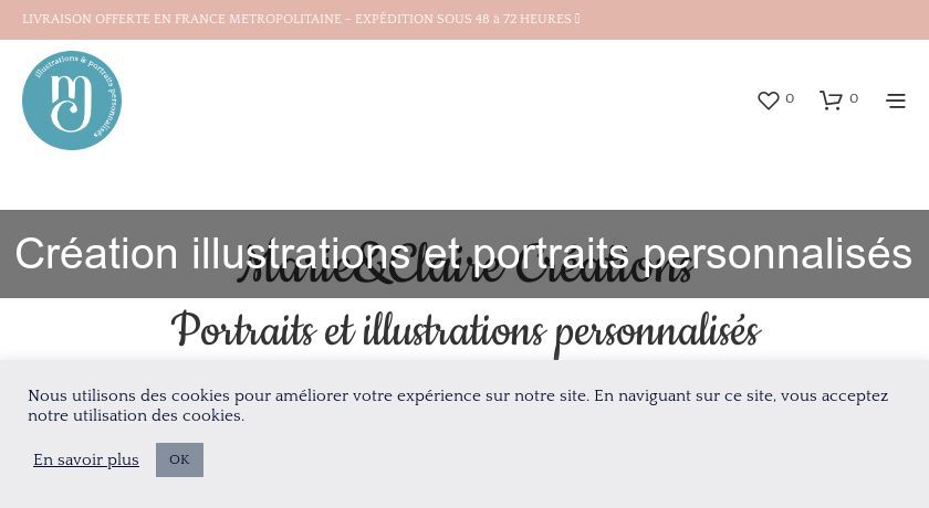 Création illustrations et portraits personnalisés