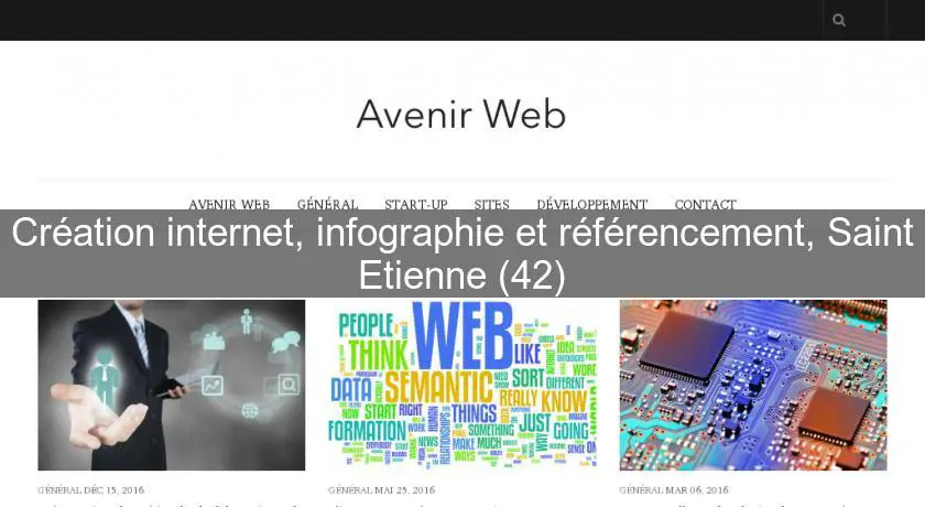 Création internet, infographie et référencement, Saint Etienne (42)
