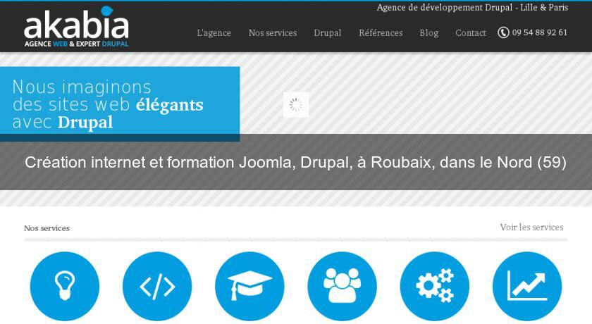 Création internet et formation Joomla, Drupal, à Roubaix, dans le Nord (59)