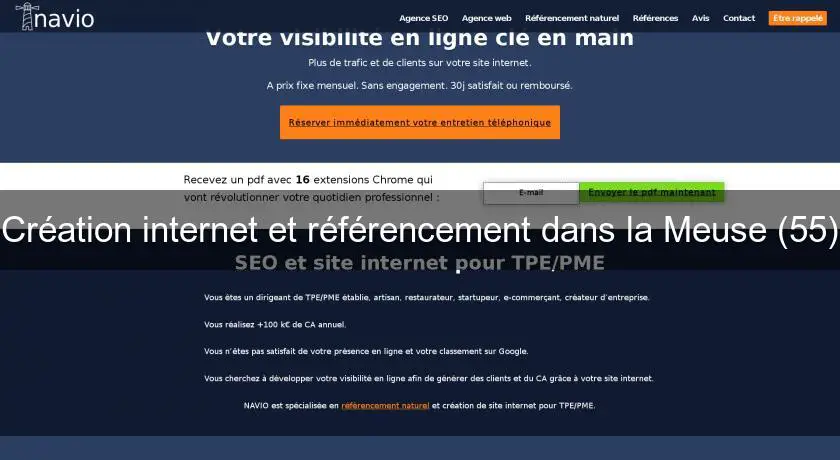 Création internet et référencement dans la Meuse (55)