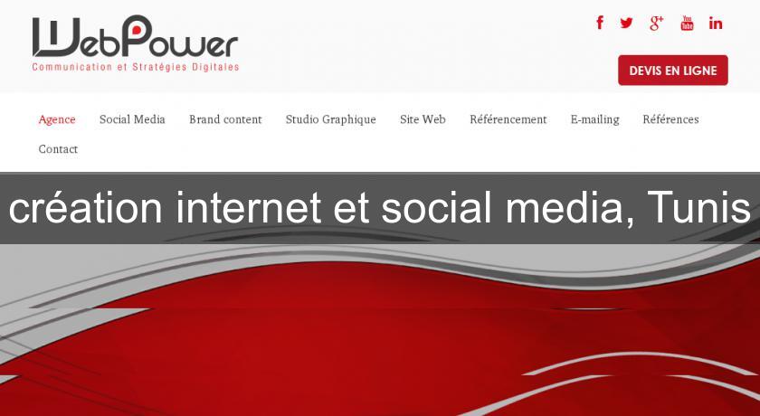 création internet et social media, Tunis