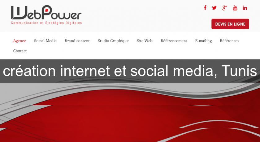 création internet et social media, Tunis création internet et social media, Tunis
