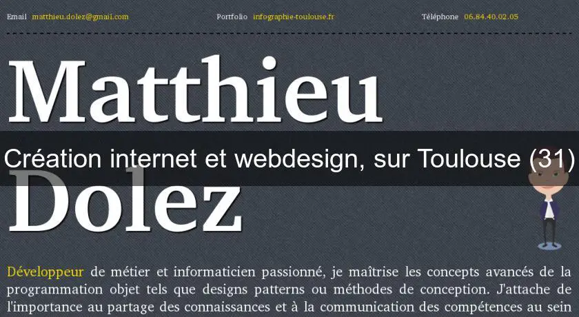 Création internet et webdesign, sur Toulouse (31)