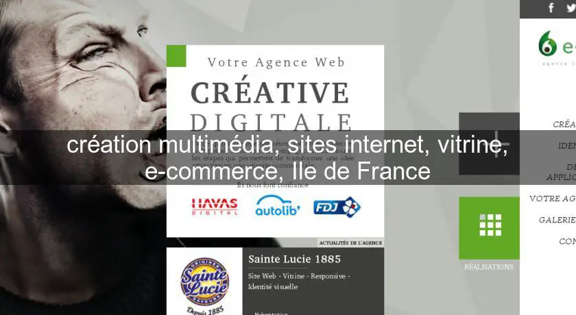 création multimédia, sites internet, vitrine, e-commerce, Ile de France