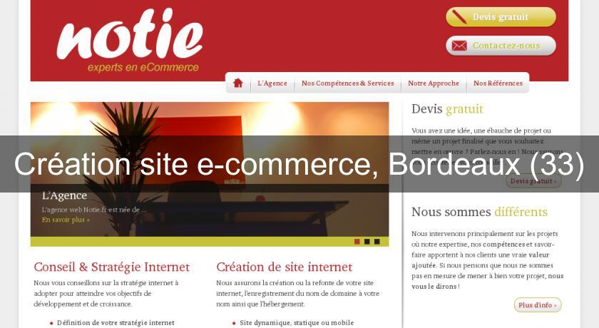 Création site e-commerce, Bordeaux (33)