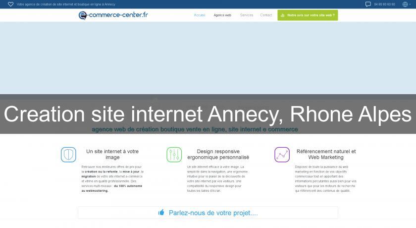 Creation site internet Annecy, Rhone Alpes