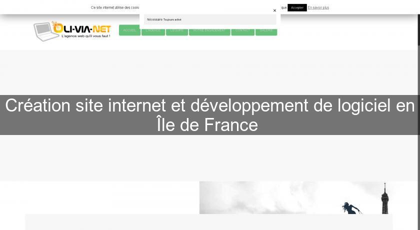 Création site internet et développement de logiciel en Île de France 