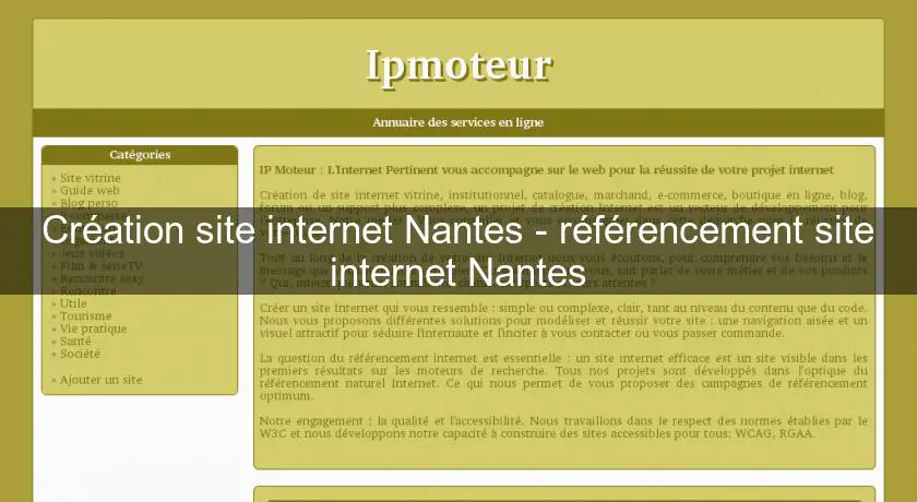 Création site internet Nantes - référencement site internet Nantes