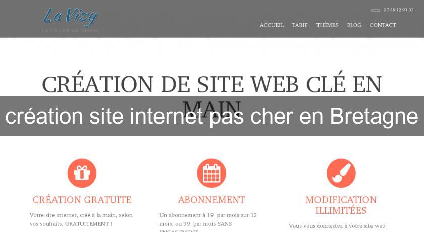 création site internet pas cher en Bretagne