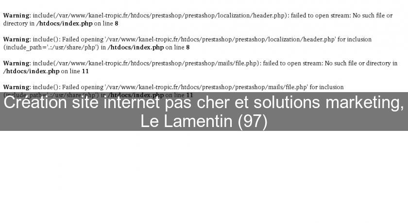 Création site internet pas cher et solutions marketing, Le Lamentin (97)