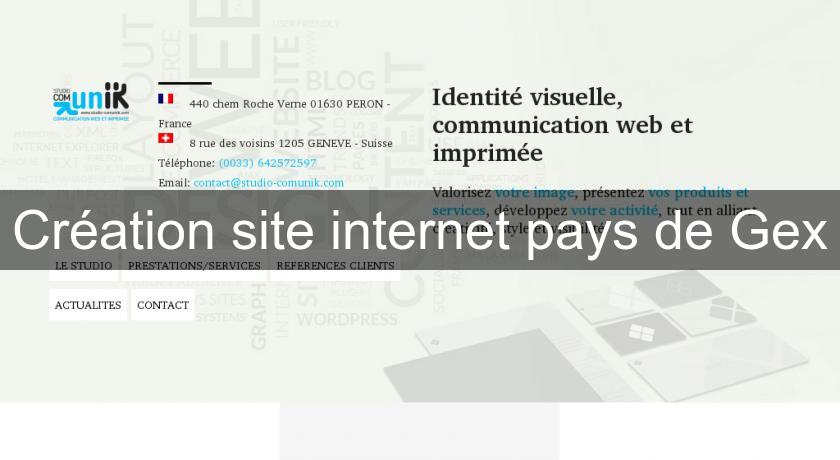 Création site internet pays de Gex