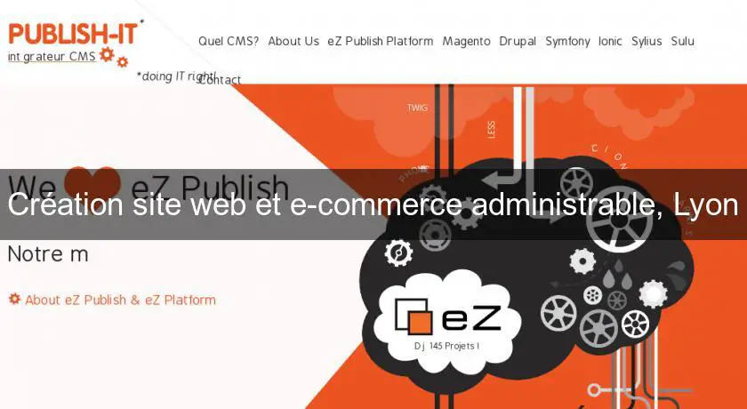 Création site web et e-commerce administrable, Lyon