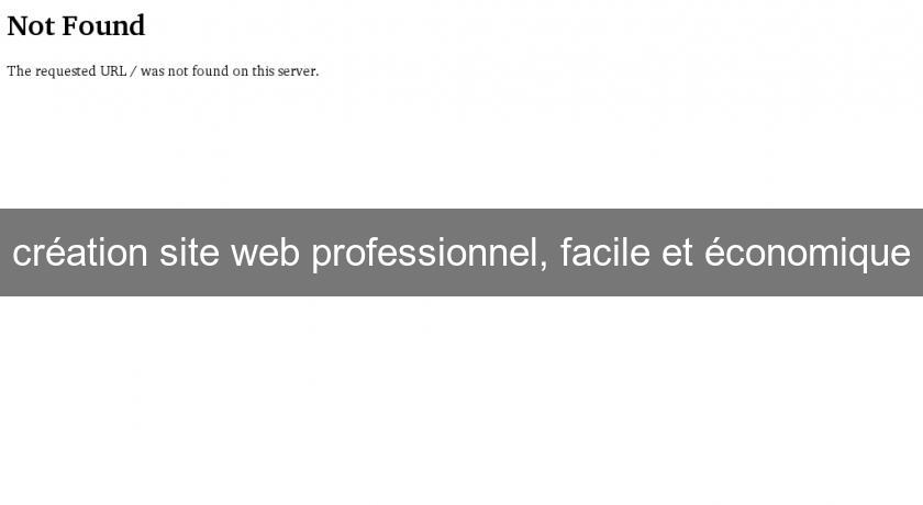 création site web professionnel, facile et économique