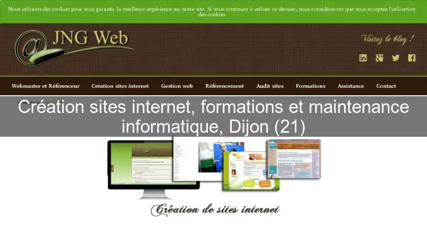 Création sites internet, formations et maintenance informatique, Dijon (21)