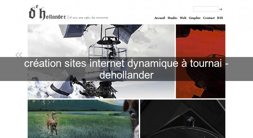 création sites internet dynamique à tournai - dehollander