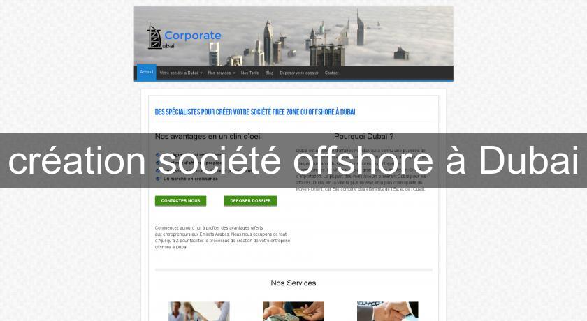 création société offshore à Dubai