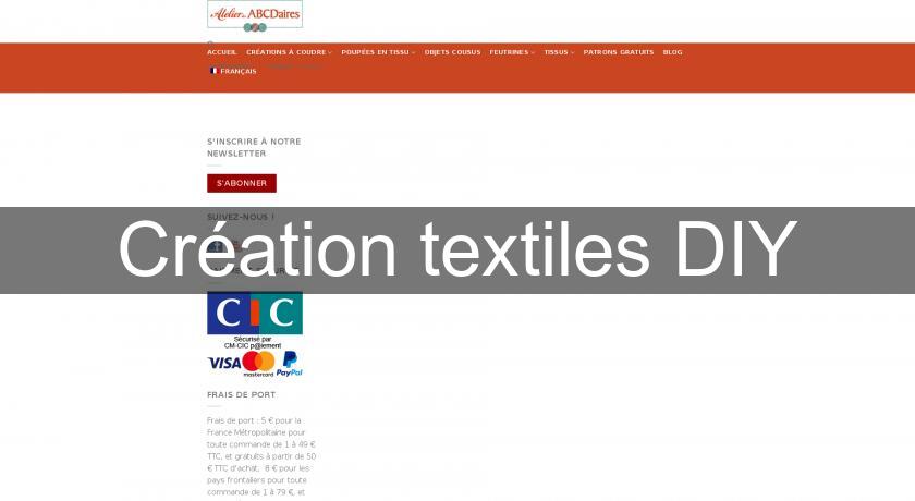 Création textiles DIY Création textiles DIY