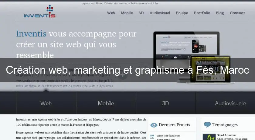 Création web, marketing et graphisme à Fès, Maroc