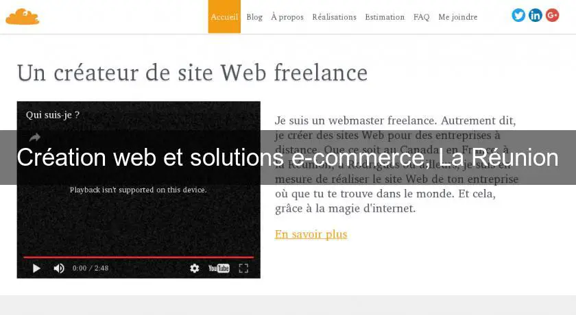 Création web et solutions e-commerce, La Réunion