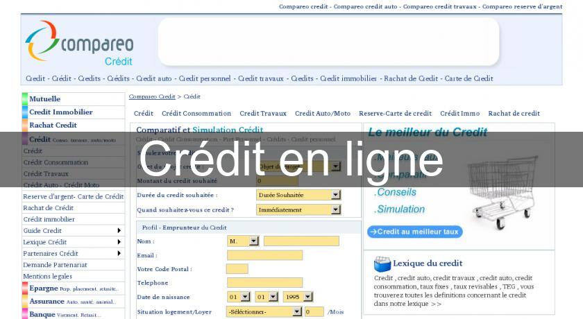 Crédit en ligne Crédit en ligne