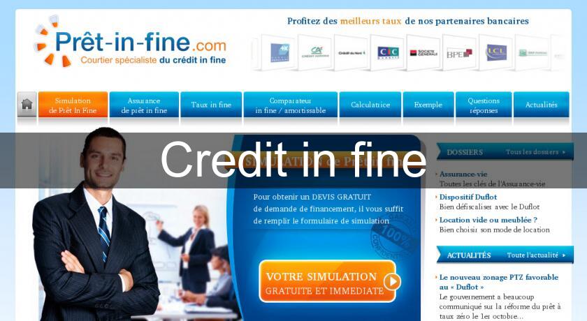 Credit in fine Credit in fine
