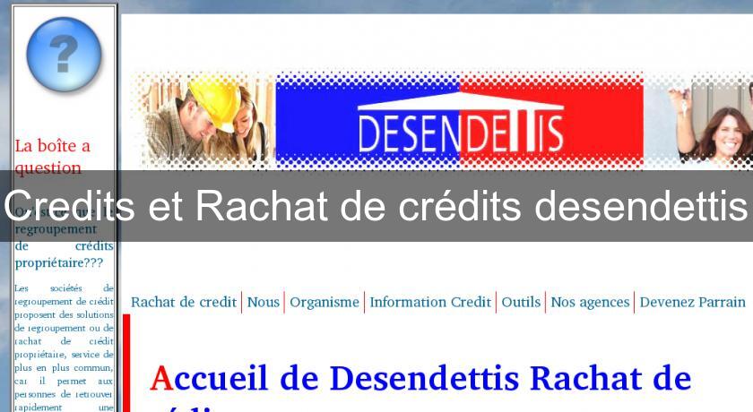 Credits et Rachat de crédits desendettis Credits et Rachat de crédits desendettis