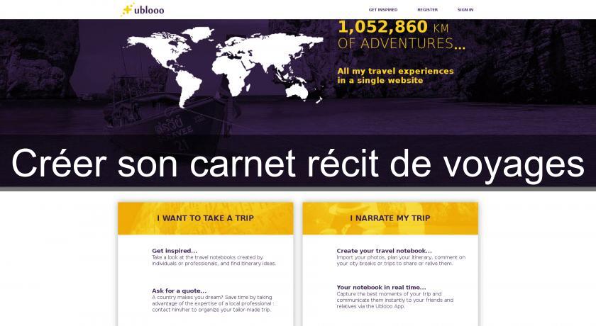 Créer son carnet récit de voyages Créer son carnet récit de voyages