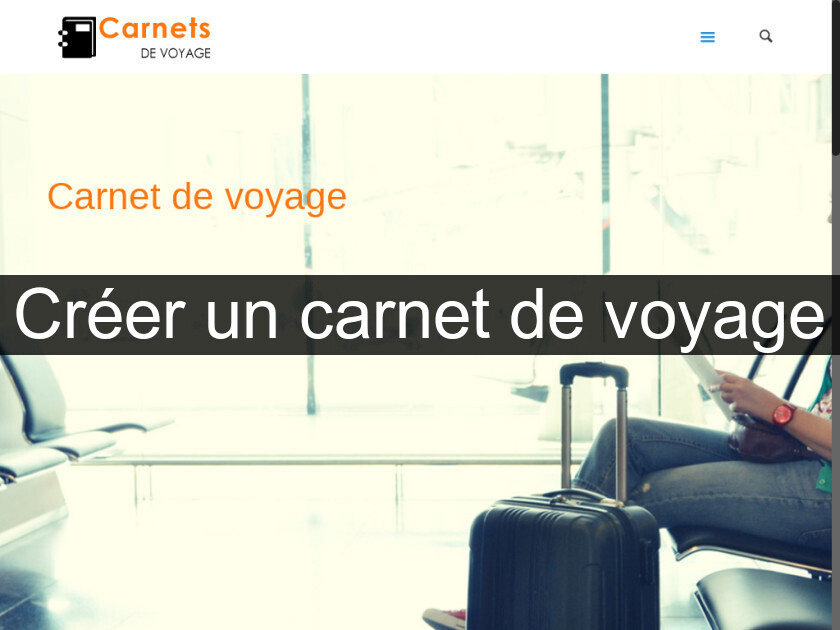 Créer un carnet de voyage