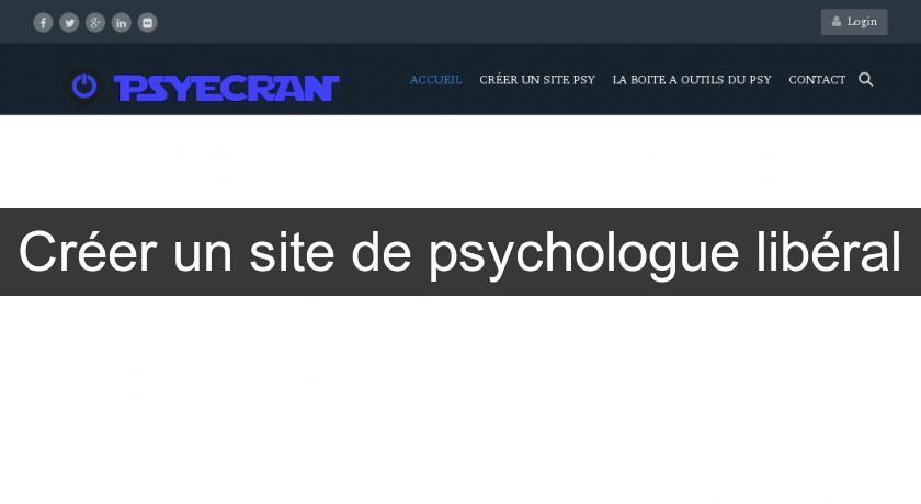 Créer un site de psychologue libéral