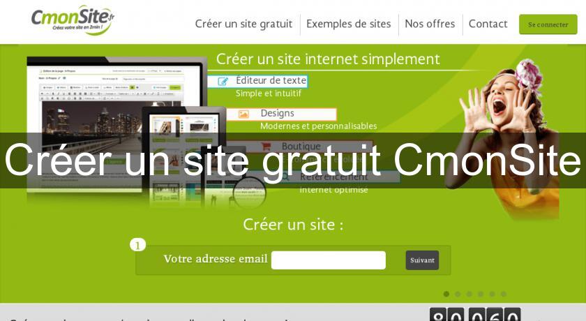 Créer un site gratuit CmonSite