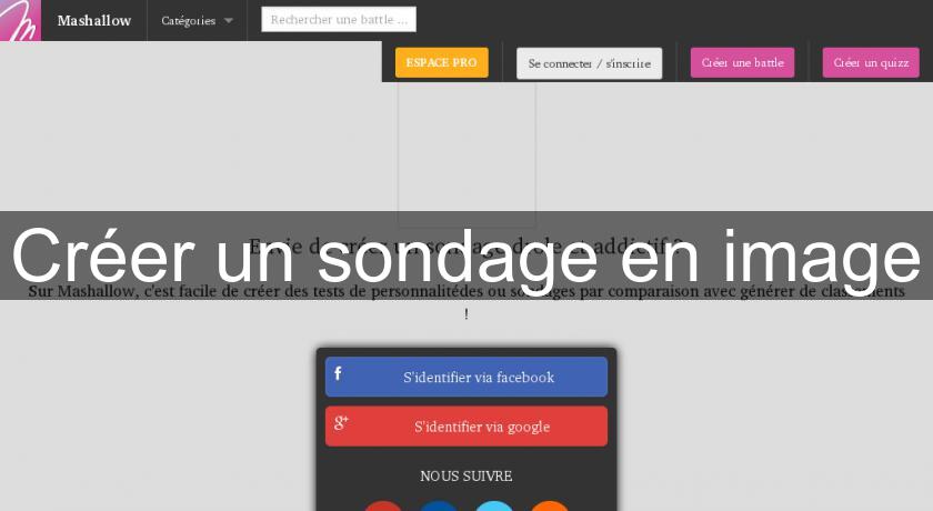 Créer un sondage en image
