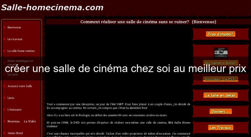 créer une salle de cinéma chez soi au meilleur prix