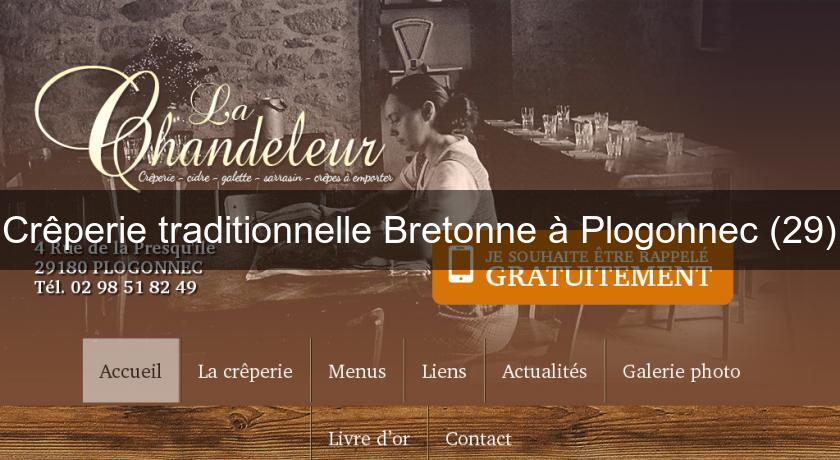 Crêperie traditionnelle Bretonne à Plogonnec (29)