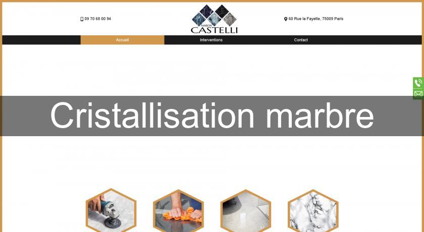 Cristallisation marbre Cristallisation marbre