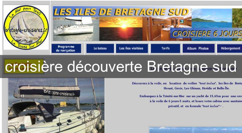 croisière découverte Bretagne sud croisière découverte Bretagne sud