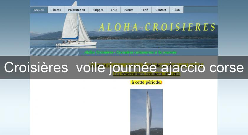 Croisières  voile journée ajaccio corse