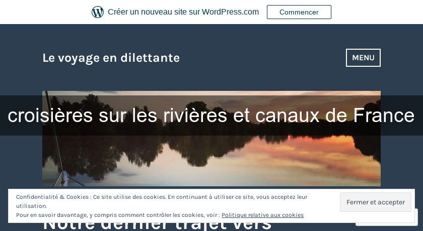 croisières sur les rivières et canaux de France