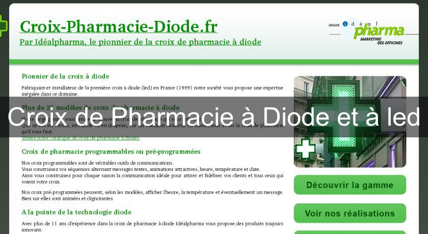 Croix de Pharmacie à Diode et à led