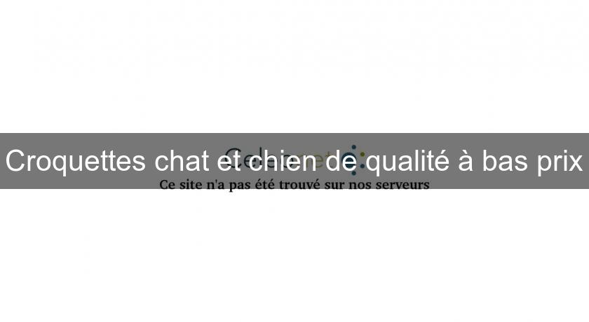 Croquettes chat et chien de qualité à bas prix